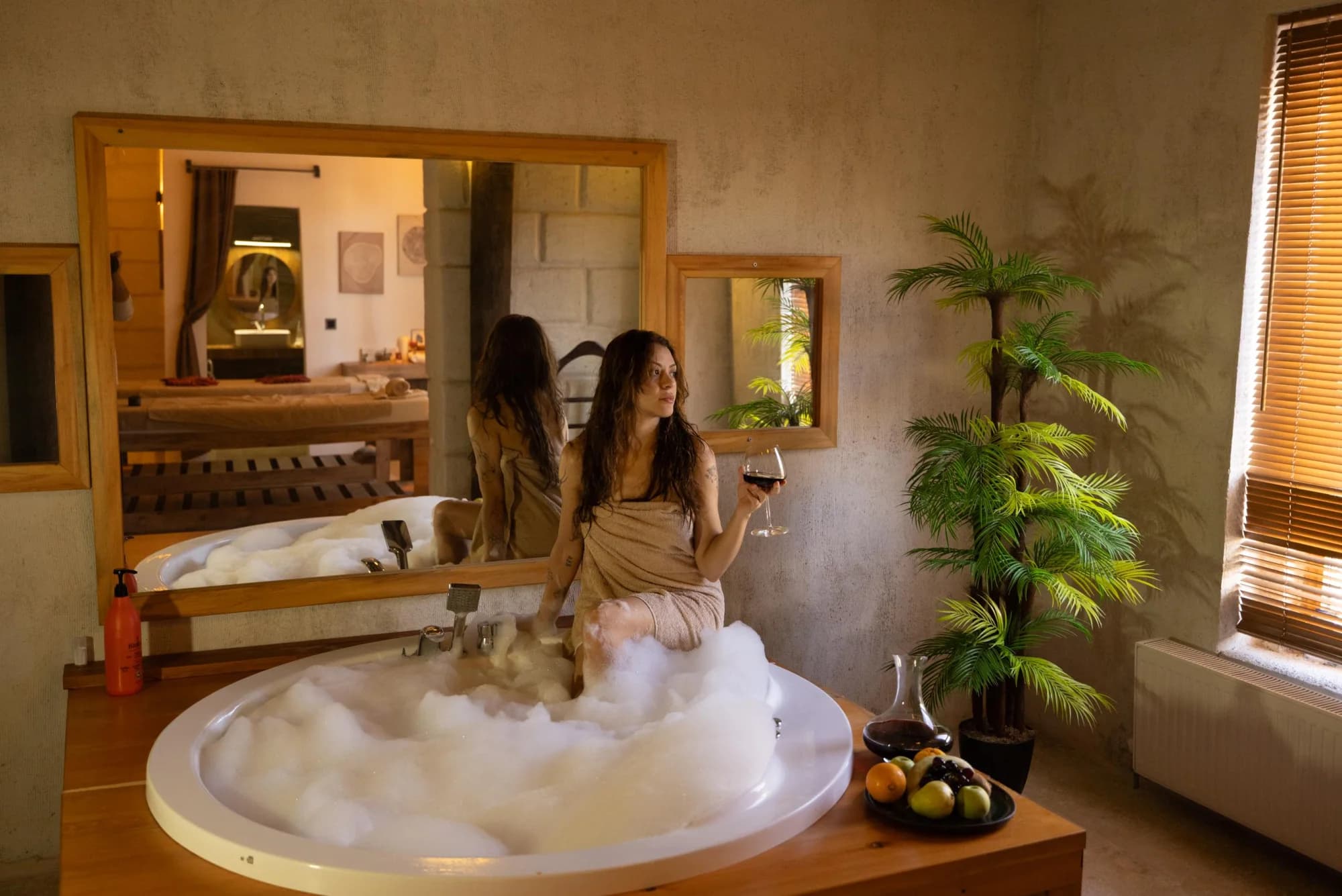 İlyada Exclusive Spa'da köpüklü hamam sefası ve ikram